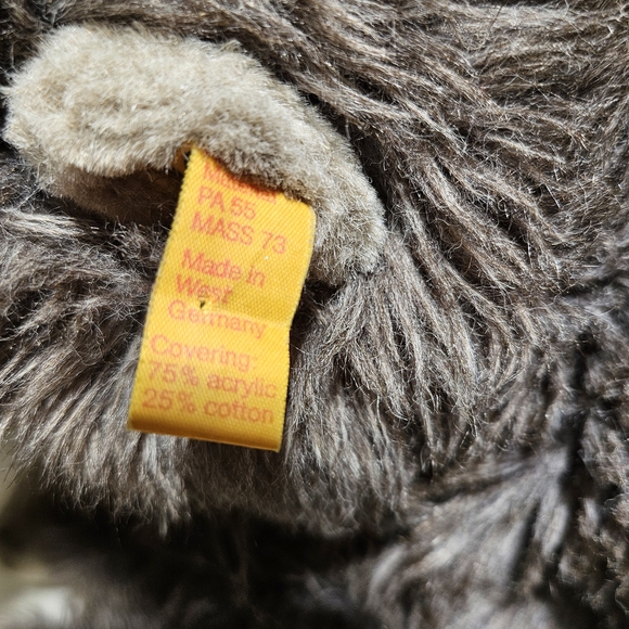 Plush Steiff Gray "Punch " Monkey Stuffed Cuddle Toy Plushie. Looks Like Punch - Picture 3 of 6